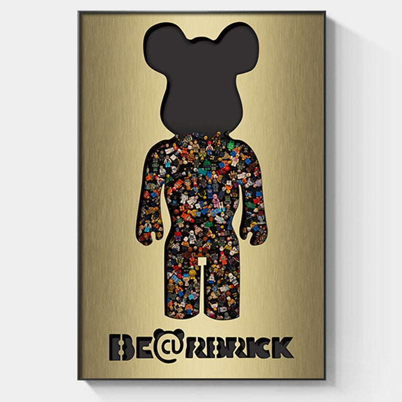 Arthia Designs - Cartoon Bearbrick Graffiti Canvas Art - Review