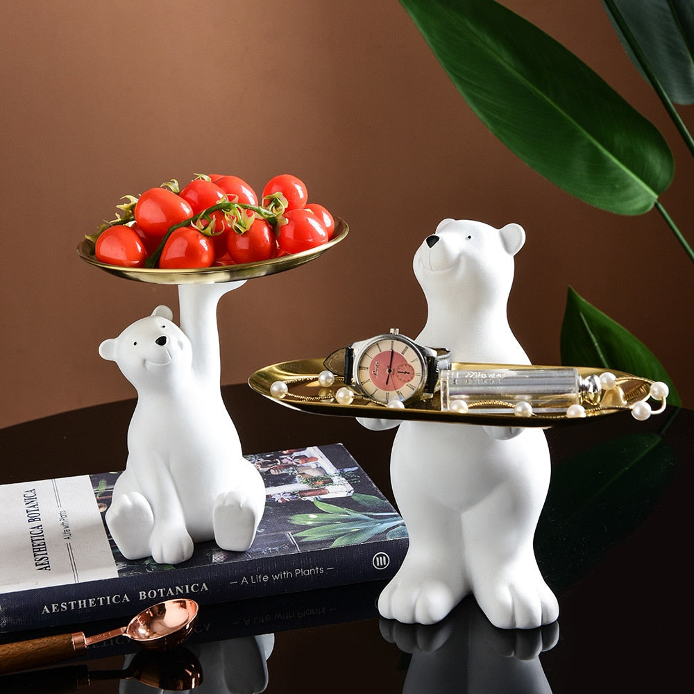 Arthia Designs - Mini White Bear Tray Statue - Review