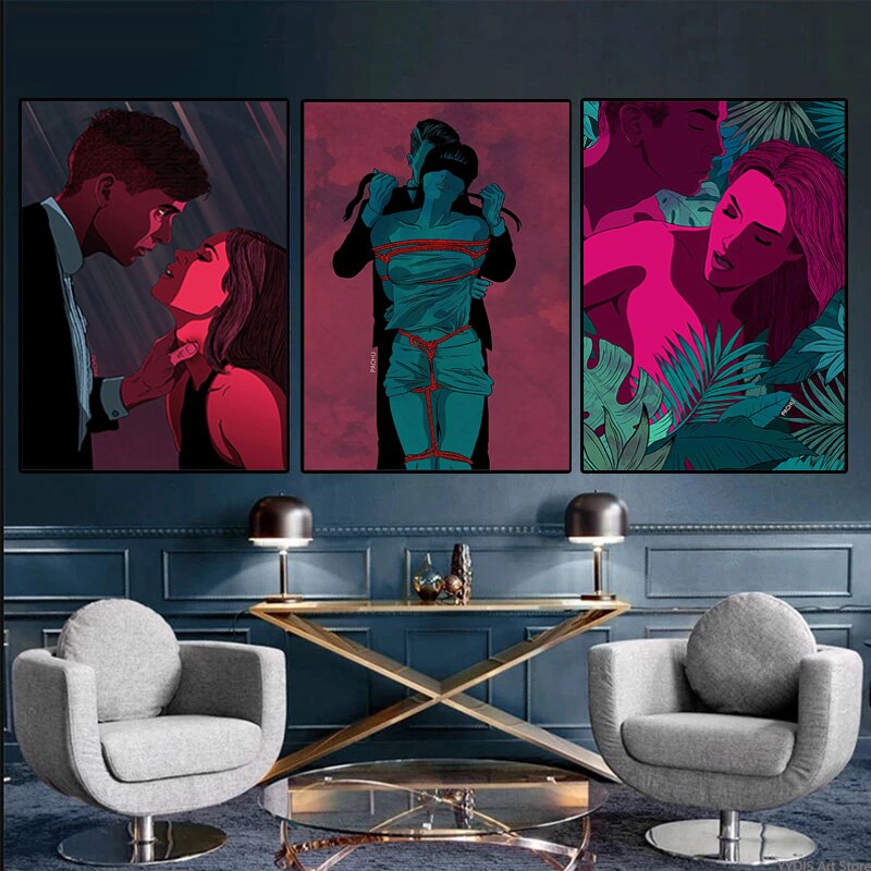 Arthia Designs - Sexy Naughty Erotic Couple Canvas Art - Review