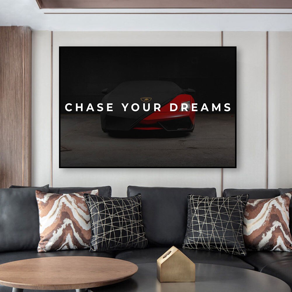 Arthia Designs - Inspirational Dream Car Quote Canvas Art - Review