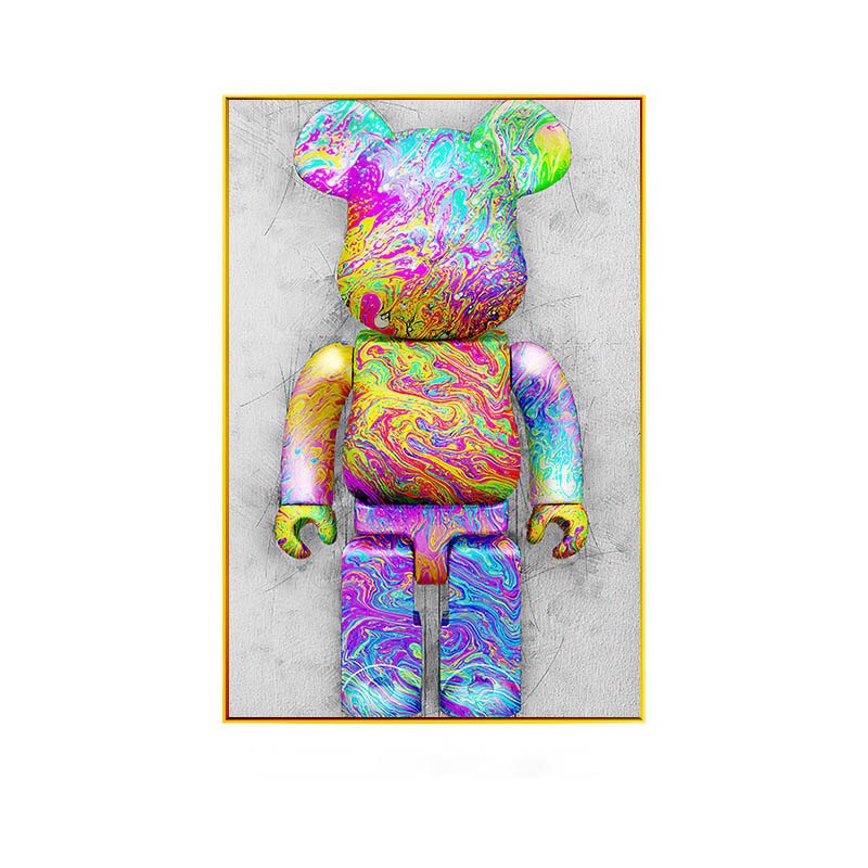 Arthia Designs - Colorful Street Fashion Bear Canvas Art - Review