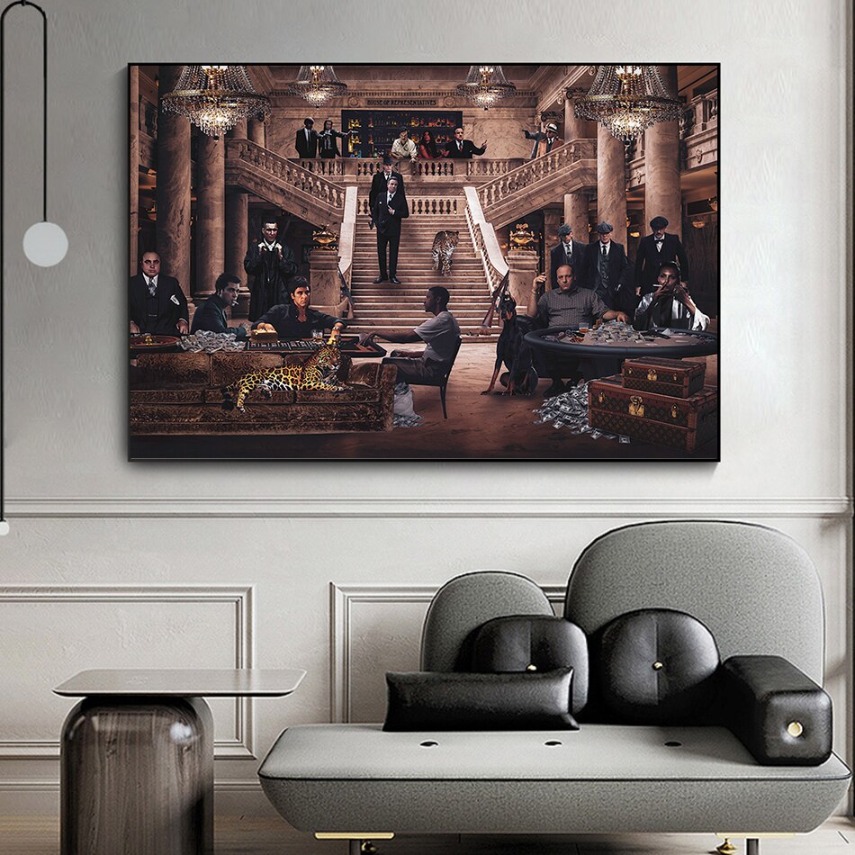 Arthia Designs - Classic Mafia Assembly Canvas Art - Review