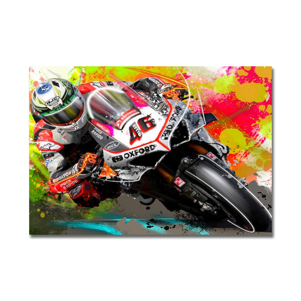 Arthia Designs - Graffiti Valentino Rossie Canvas Art - Review