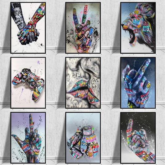 Arthia Designs - Abstract Street Hand Graffiti Canvas Art - Review