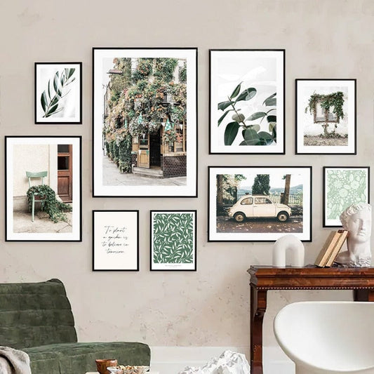 Arthia Designs - Vintage Green Town Canvas Art - Review