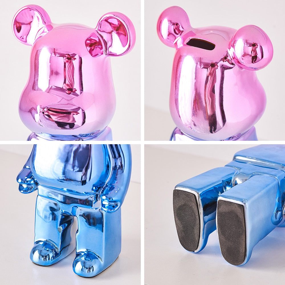 Arthia Designs - Electroplating Piggy Bank Bear Statue - Review