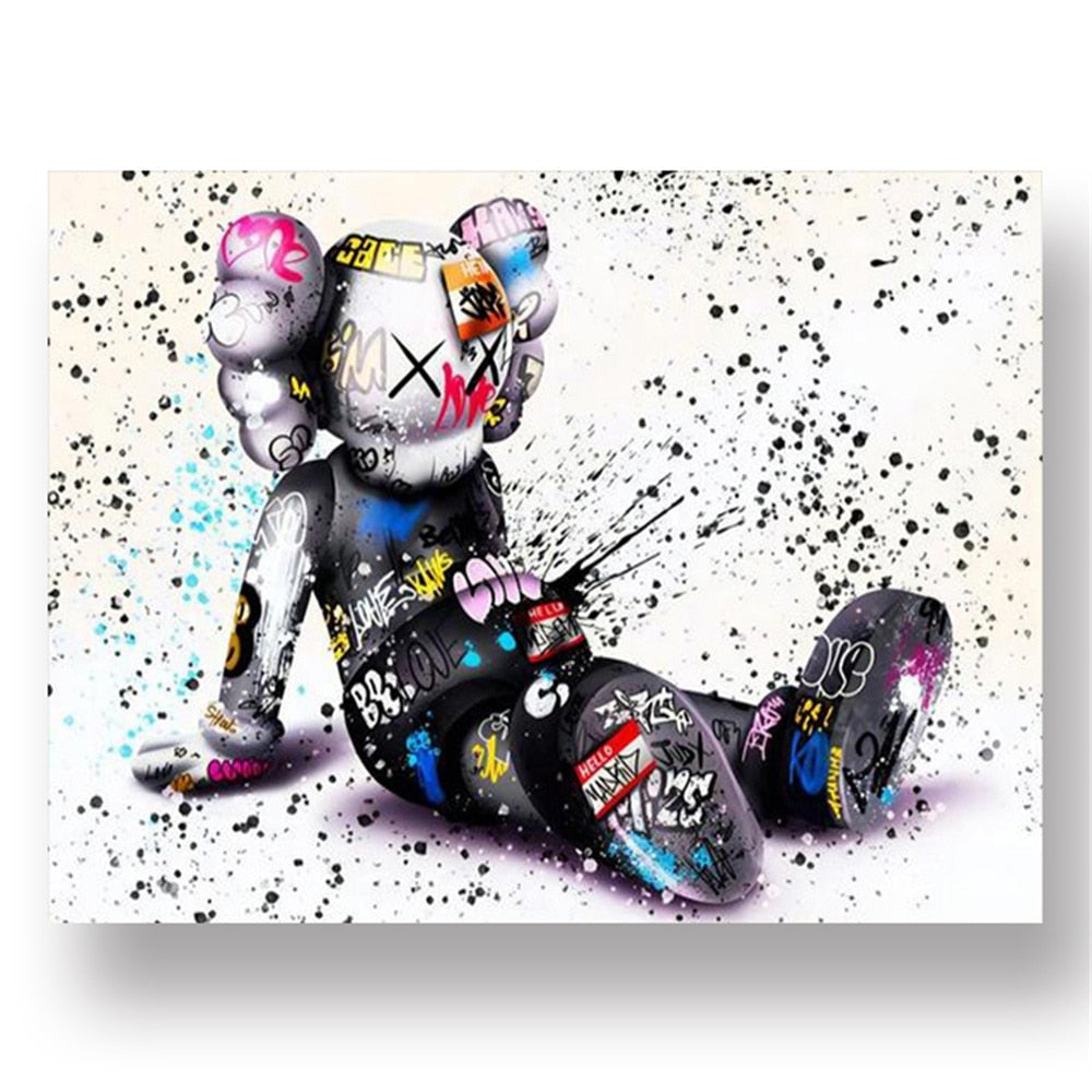 Arthia Designs - Graffiti Bear Statue Canvas Art - Review