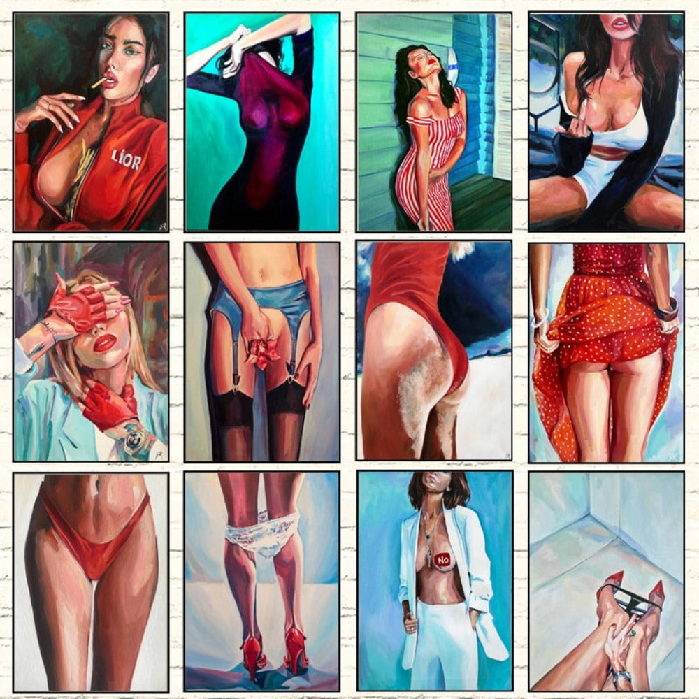 Arthia Designs - Sexy Nude Woman Pose Canvas Art - Review