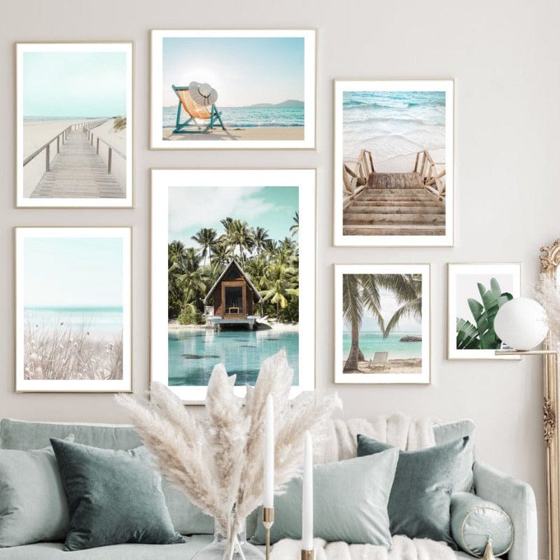 Arthia Designs - Caribbean Beach Resort Canvas Art - Review