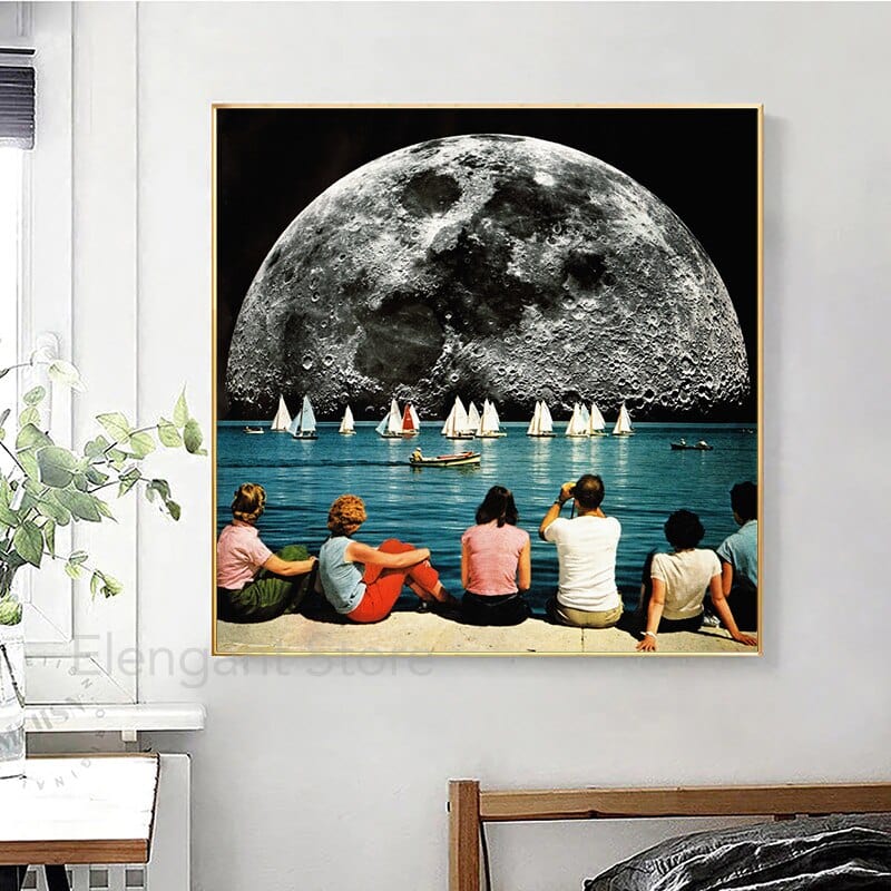 Arthia Designs - Surrealism Lunarian Civilization Canvas Art - Review