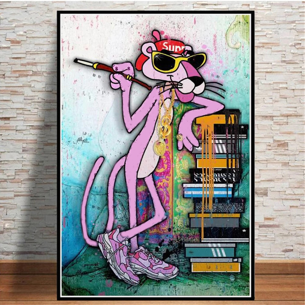 Arthia Designs - Fashion Pink Panther Graffiti Canvas Art - Review