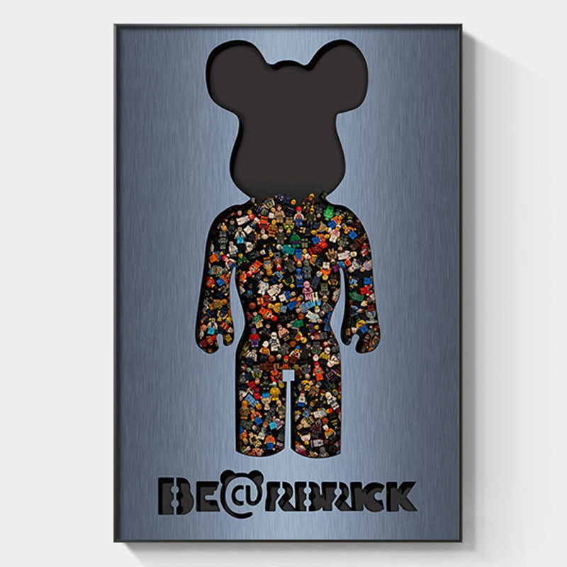 Arthia Designs - Cartoon Bearbrick Graffiti Canvas Art - Review