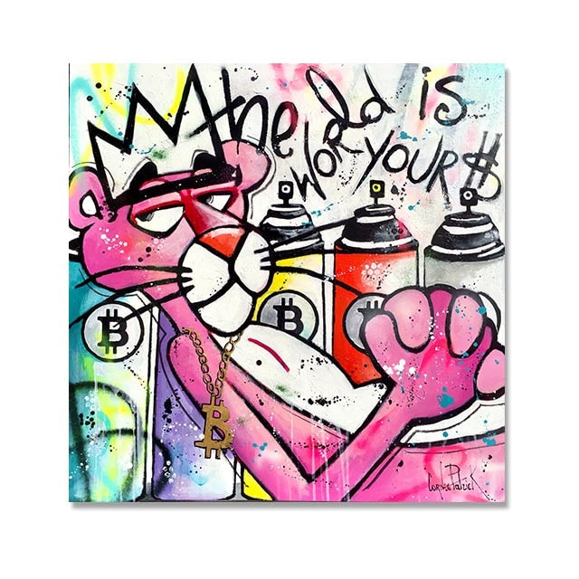 Arthia Designs - Pink Panther Graffiti Canvas Art - Review