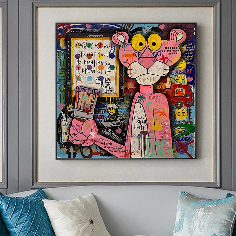 Arthia Designs - Pink Panther Graffiti Canvas Art - Review