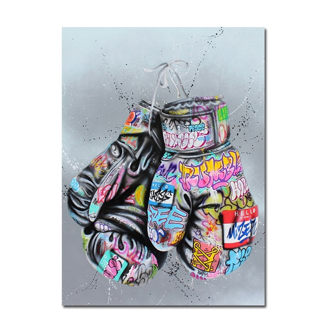 Arthia Designs - Boxing Gloves Graffiti Canvas Art - Review