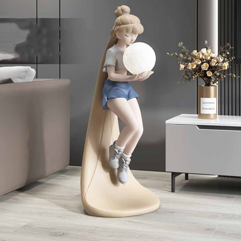 Arthia Designs - Floating Girl Holding Light Ball Statue - Review