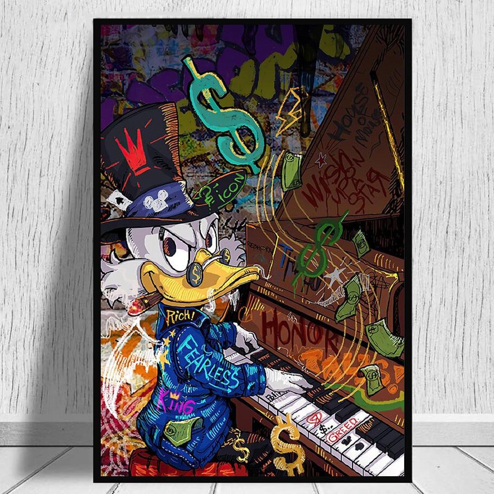 Arthia Designs - Mickey Mouse and Donald Duck Graffiti Canvas Art - Review