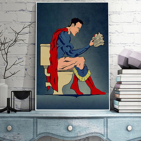 Arthia Designs - DC Superheroes Pooping Canvas Art - Review