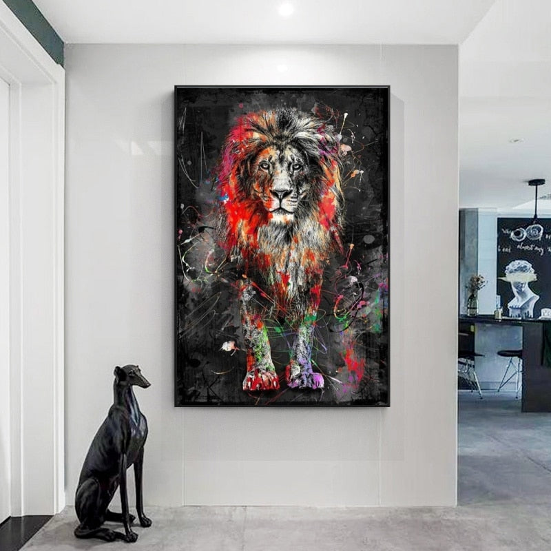 Arthia Designs - Graffiti Animals Oil Paintings Canvas Art - Review