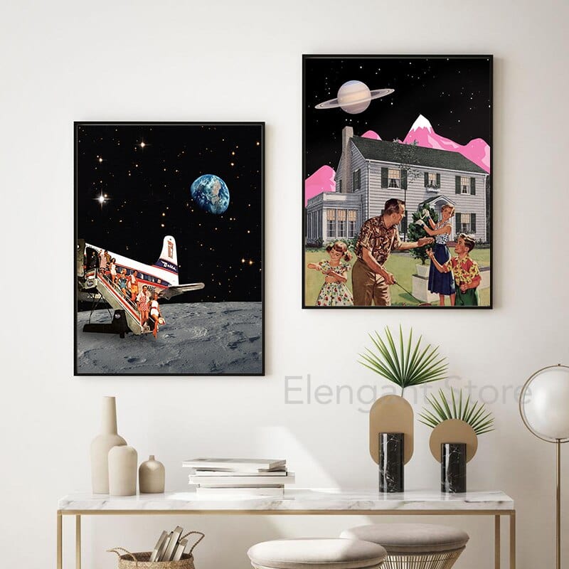 Arthia Designs - Surrealism Lunarian Civilization Canvas Art - Review