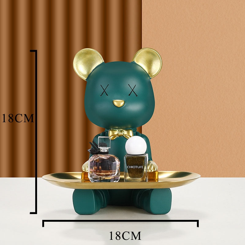 Arthia Designs - Sitting Bow Tie Bear Tray Statue - Review