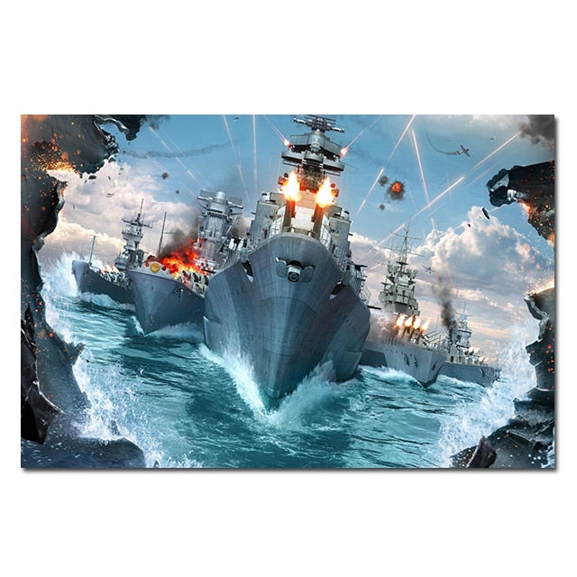 Arthia Designs - Bismarck Class Battleship Canvas Art - Review