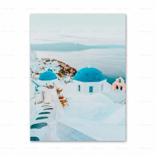 Arthia Designs - Santorini Summer View Gallery Wall Canvas Art - Review