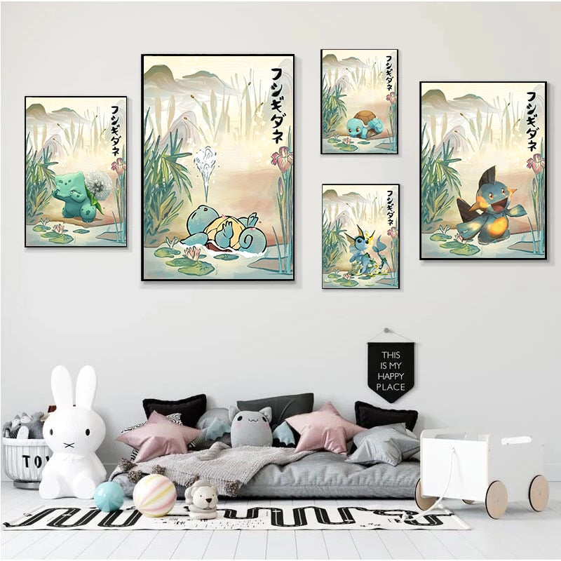 Arthia Designs - Japanese Pokemon Squirtle Anime Canvas Art - Review