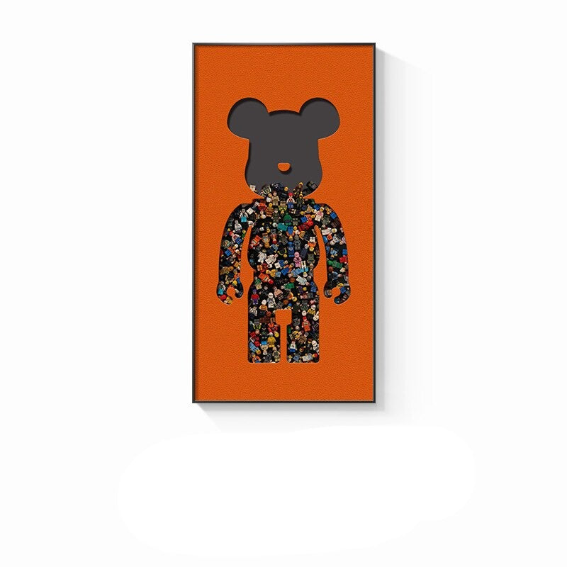 Arthia Designs - Bearbrick Street Posters Wall Canvas Art - Review