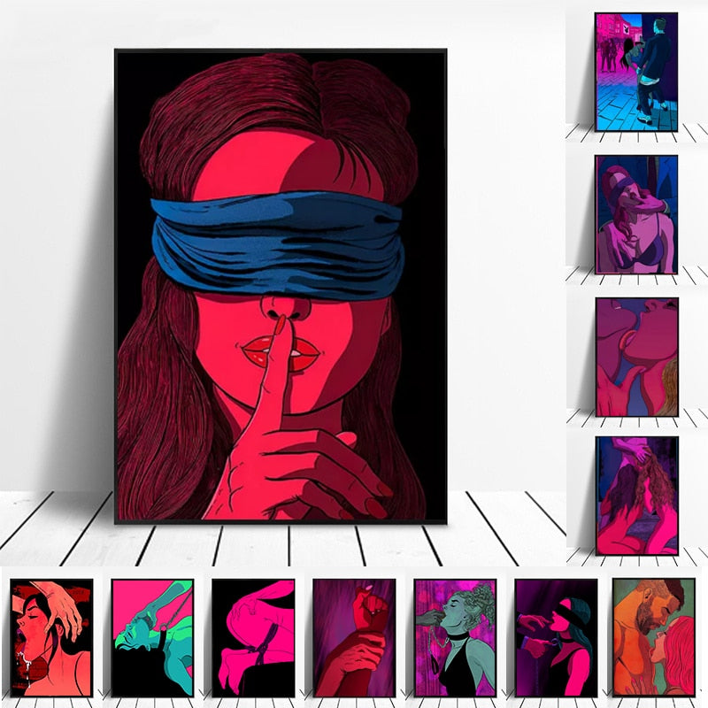 Arthia Designs - Sexy Nude Bondage Foreplay Canvas Art - Review