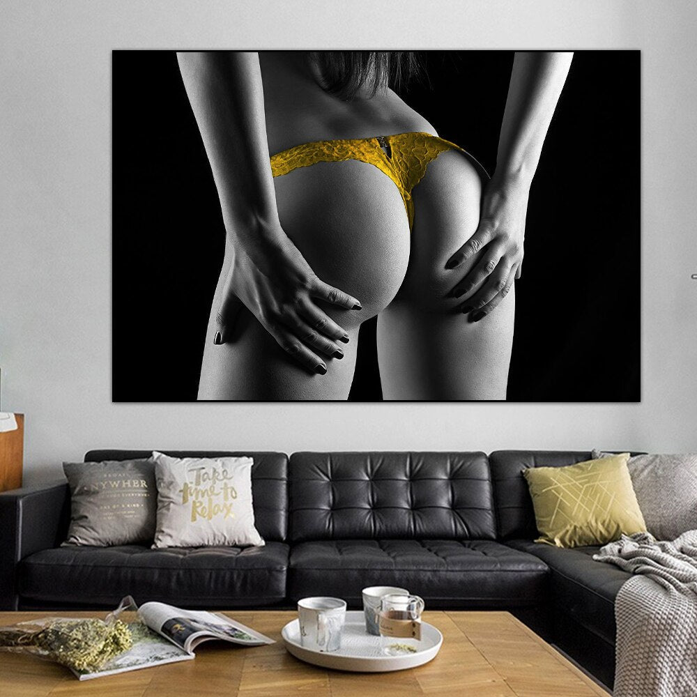 Arthia Designs - Black White Sexy Girl Canvas Art - Review