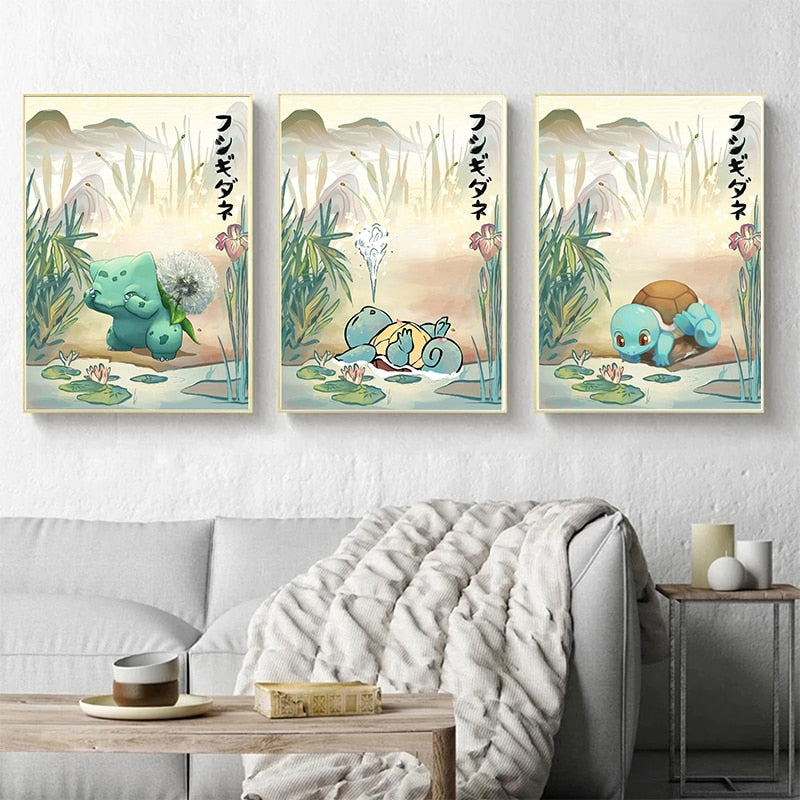 Arthia Designs - Japanese Pokemon Squirtle Anime Canvas Art - Review