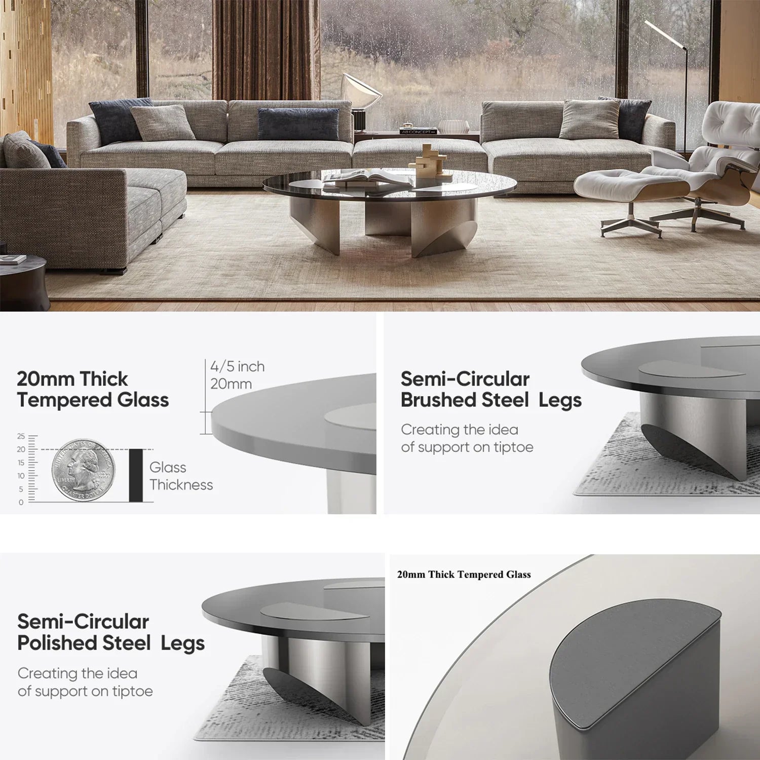 Arthia Designs - Minotti Wedge Coffee Table - Review