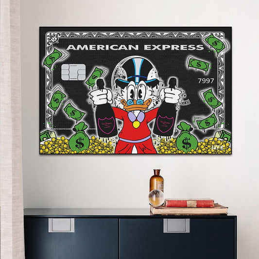 Arthia Designs - Donald Duck American Express Card Canvas Art - Review