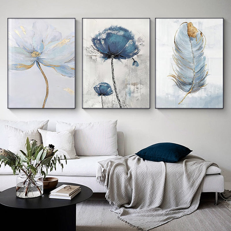 Arthia Designs - Harebell Scandinavian Flower Canvas Art - Review