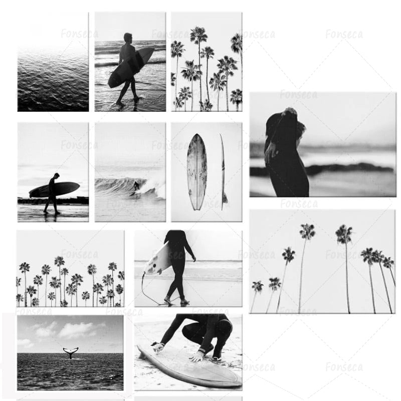 Arthia Designs - Black and White Beach View Canvas Art - Review