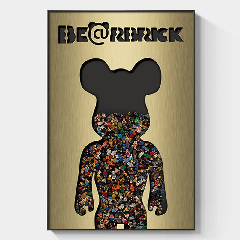 Arthia Designs - Cartoon Bearbrick Graffiti Canvas Art - Review