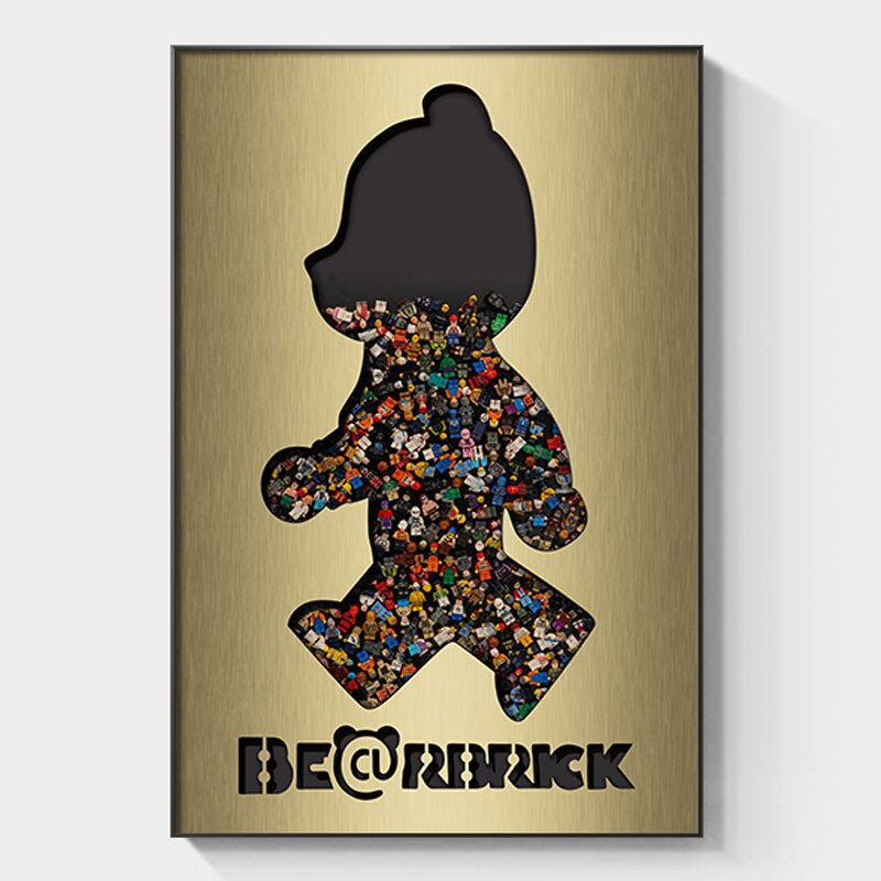 Arthia Designs - Cartoon Bearbrick Graffiti Canvas Art - Review