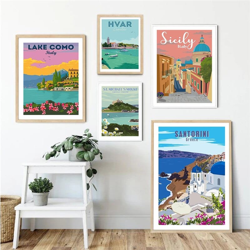 Arthia Designs - Famous Travel Europe Cities Canvas Art - Review