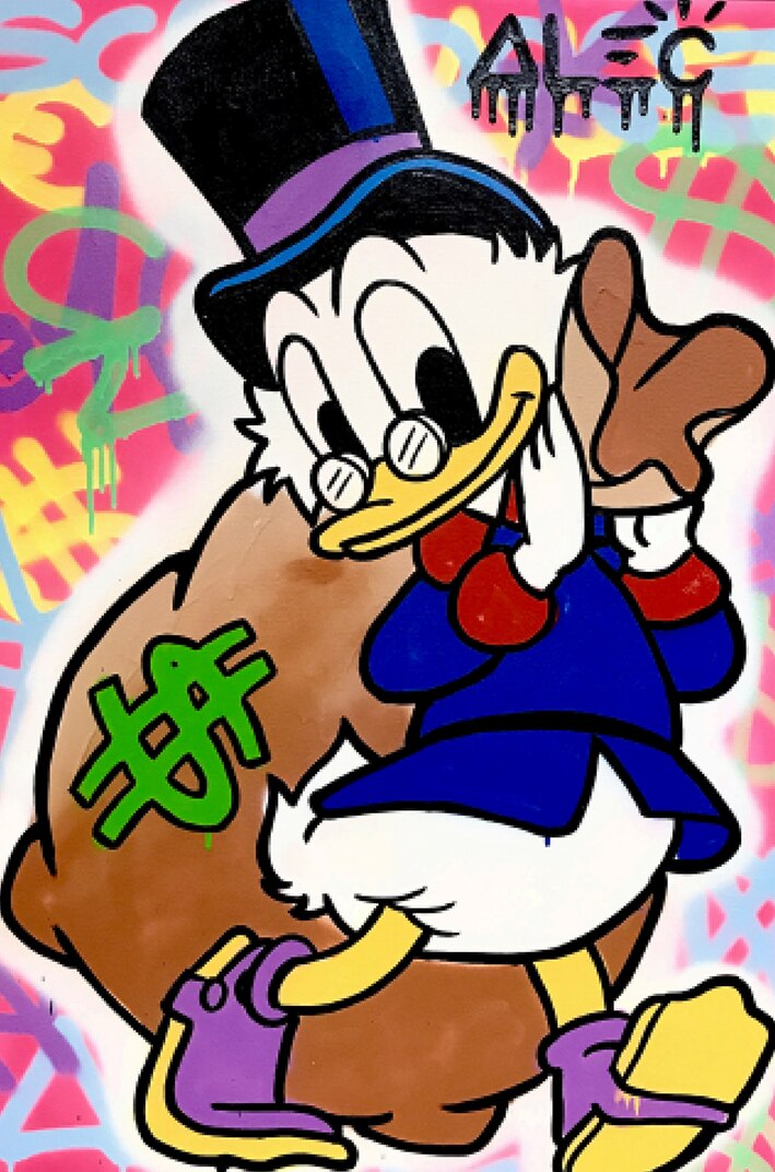 Arthia Designs - Money Loving Donald Duck Canvas Art - Review