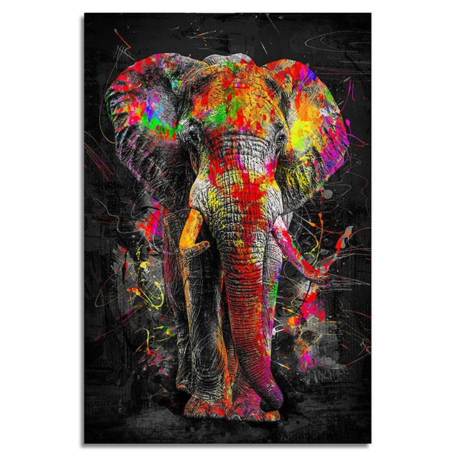 Arthia Designs - Graffiti Animals Oil Paintings Canvas Art - Review