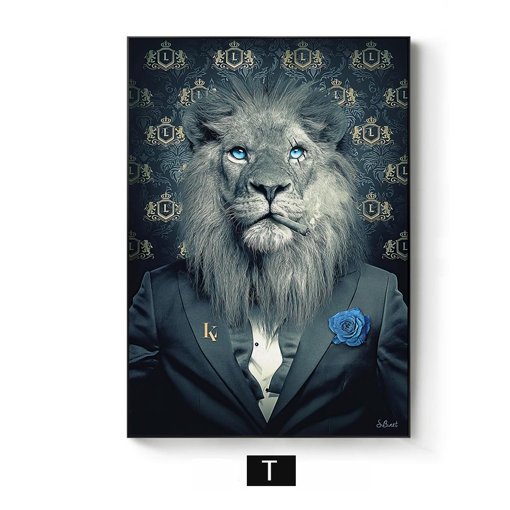 Arthia Designs - Smoking Lion Monkey Tiger Canvas Art - Review