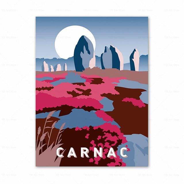 Arthia Designs - Famous France Cities Poster Canvas Art - Review