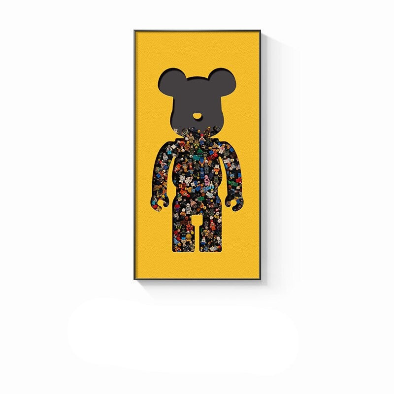 Arthia Designs - Bearbrick Street Posters Wall Canvas Art - Review