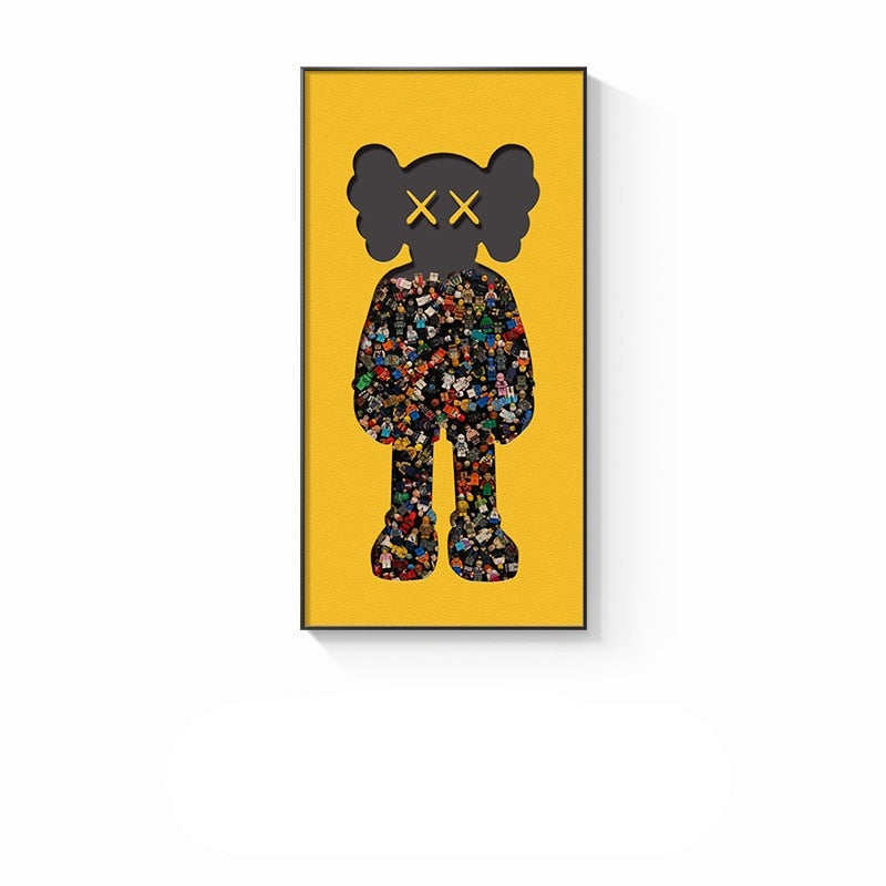 Arthia Designs - Bearbrick Street Posters Wall Canvas Art - Review