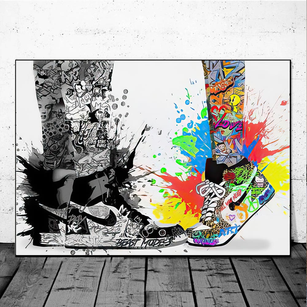 Arthia Designs - Couple Graffiti Sneakers Canvas Art - Review