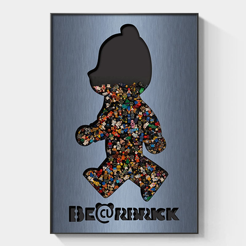 Arthia Designs - Cartoon Bearbrick Graffiti Canvas Art - Review