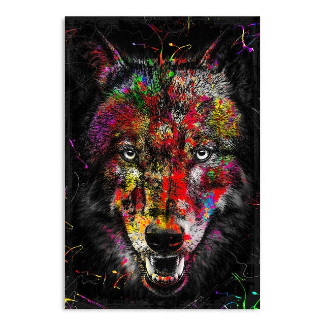 Arthia Designs - Graffiti Animals Oil Paintings Canvas Art - Review