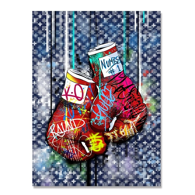 Arthia Designs - Boxing Gloves Graffiti Canvas Art - Review