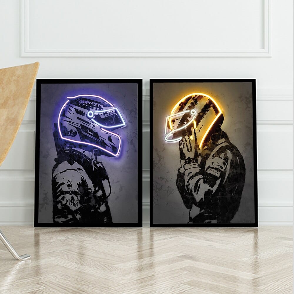 Arthia Designs - Bikers Neon Helmet Canvas Art - Review